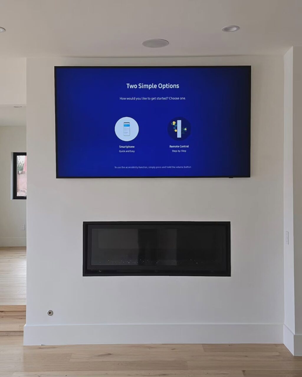 Samsung Frame TV 85" installation in Santa Monica